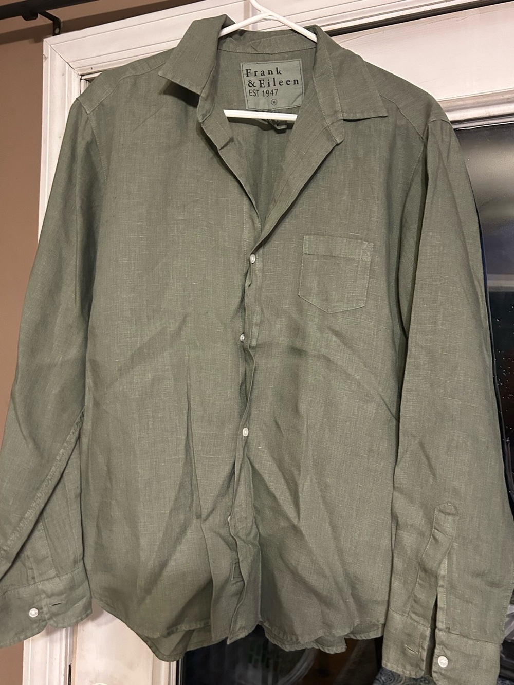 Frank & Army Green Button Down Shirt